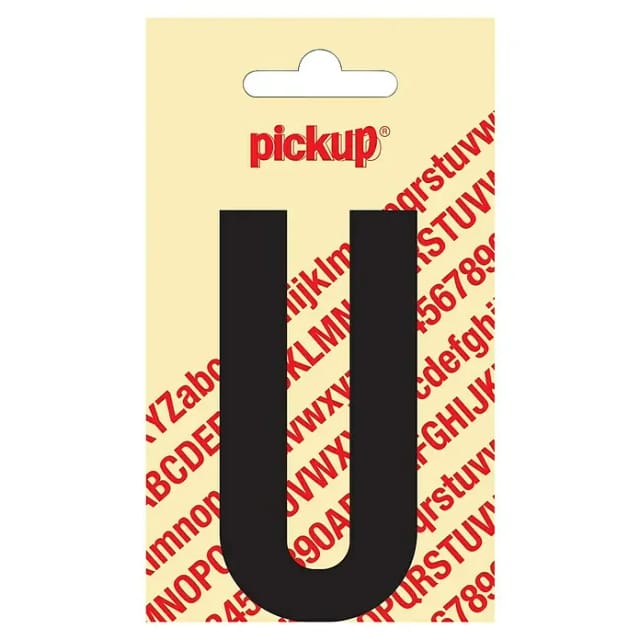 Pickup Aufkleber (Motiv: U, Schwarz, Höhe: 90 mm)