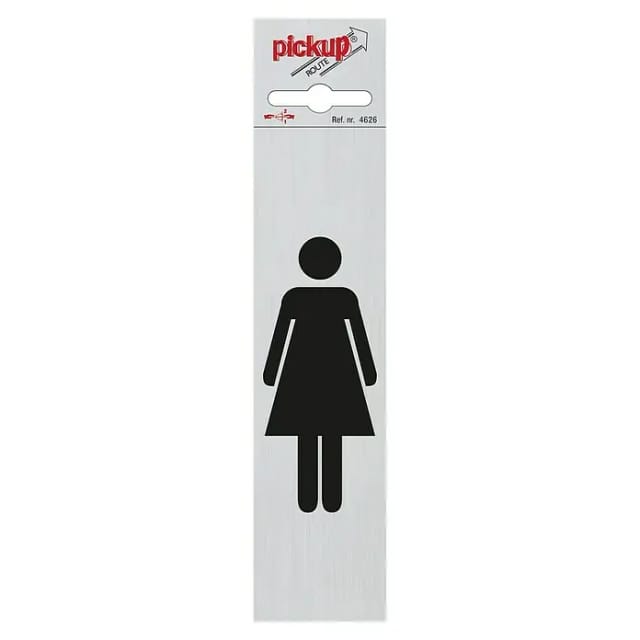 Pickup Symbolschild (Motiv: Damen, L x B: 165 x 44 mm)