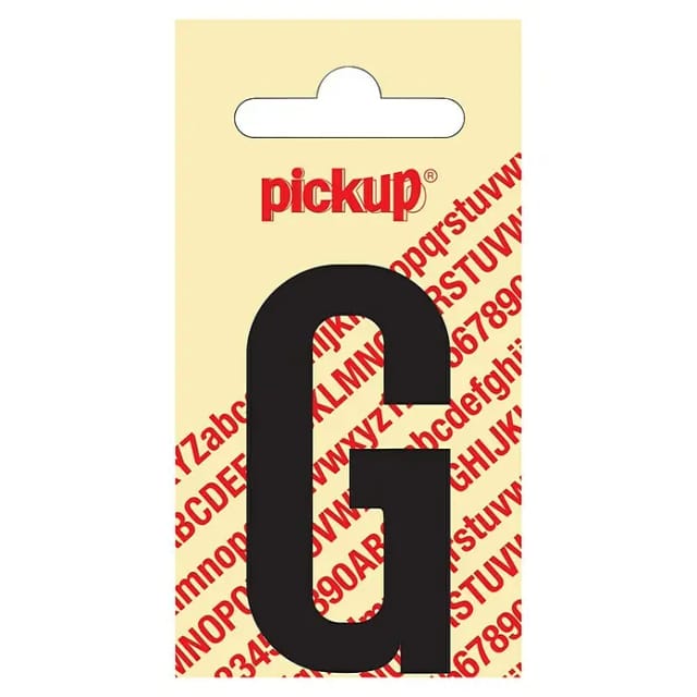 Pickup Aufkleber (Motiv: G, Schwarz, Höhe: 60 mm)