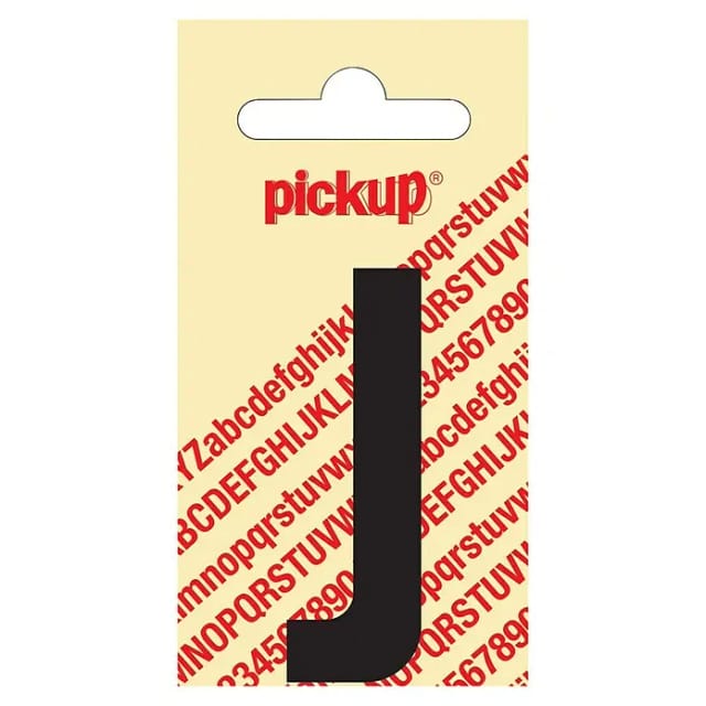 Pickup Aufkleber (Motiv: J, Schwarz, Höhe: 60 mm)