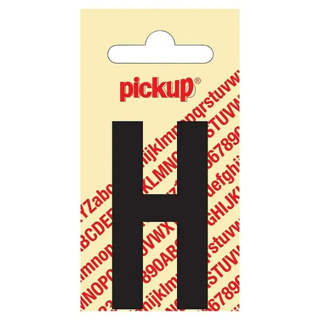 Pickup Aufkleber (Motiv: H, Schwarz, Höhe: 60 mm)