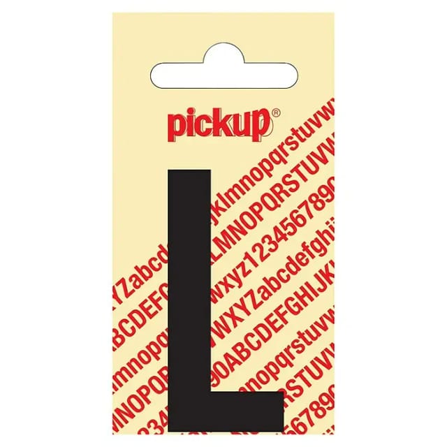 Pickup Aufkleber (Motiv: L, Schwarz, Höhe: 60 mm)