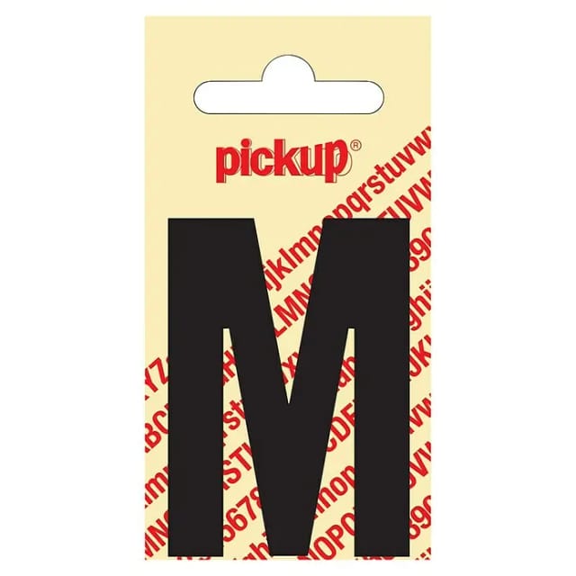 Pickup Aufkleber (Motiv: M, Schwarz, Höhe: 60 mm)