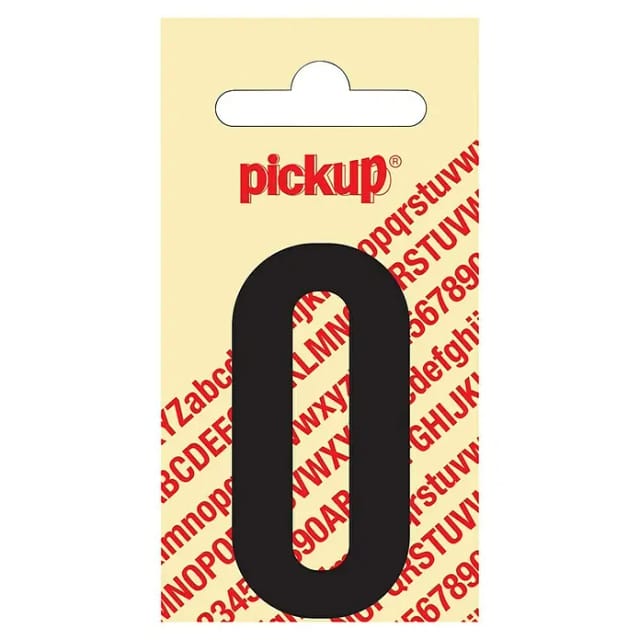 Pickup Aufkleber (Motiv: O, Schwarz, Höhe: 60 mm)