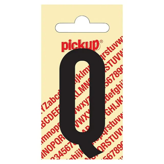 Pickup Aufkleber (Motiv: Q, Schwarz, Höhe: 60 mm)