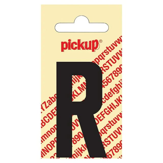 Pickup Aufkleber (Motiv: R, Schwarz, Höhe: 60 mm)