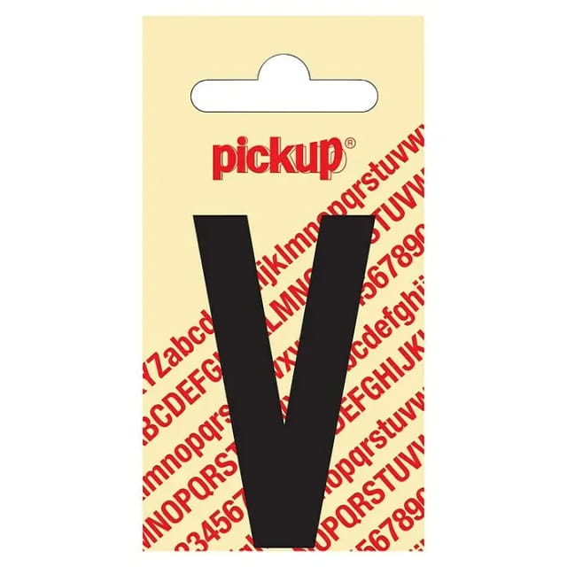 Pickup Aufkleber (Motiv: V, Schwarz, Höhe: 60 mm)