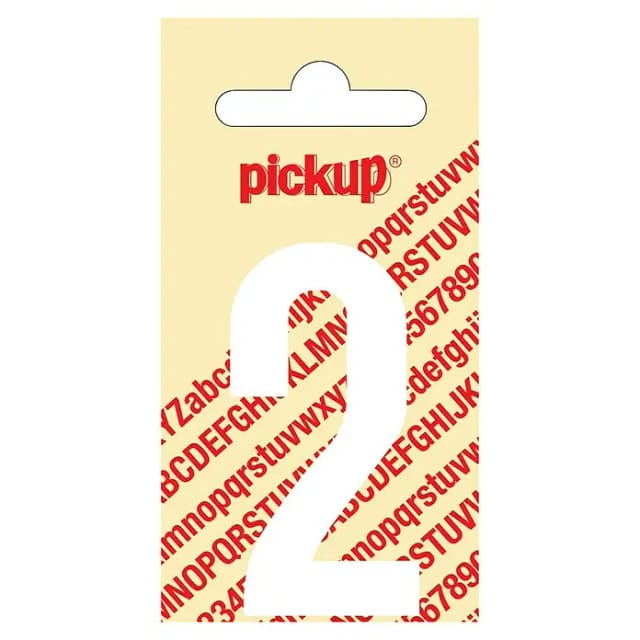 Pickup Aufkleber (Motiv: 2, Weiß, Höhe: 60 mm)