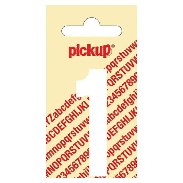 Pickup Aufkleber (Motiv: 1, Weiß, Höhe: 60 mm)