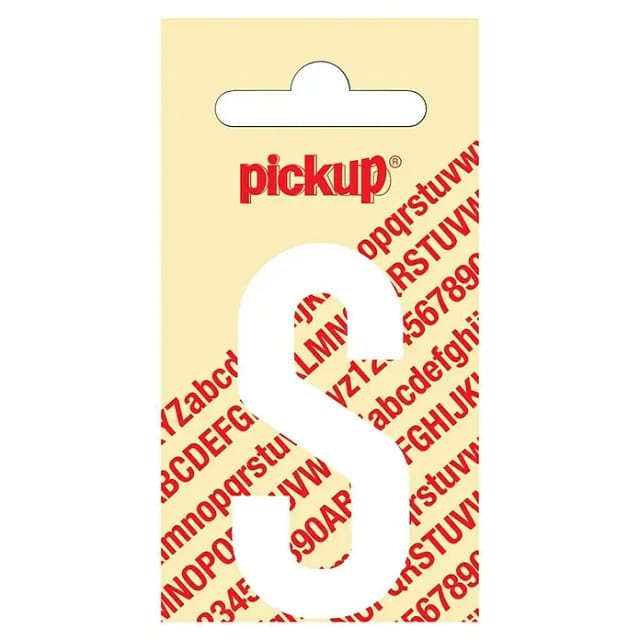 Pickup Aufkleber (Motiv: S, Weiß, Höhe: 60 mm)
