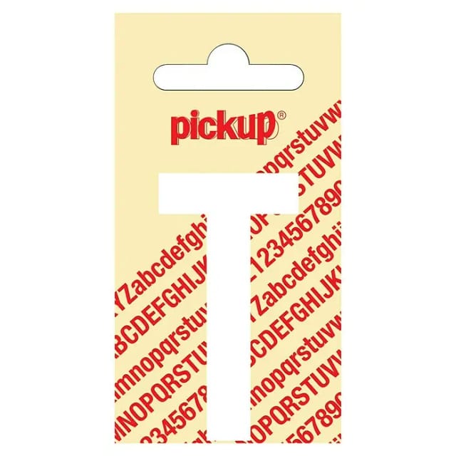 Pickup Aufkleber (Motiv: T, Weiß, Höhe: 60 mm)