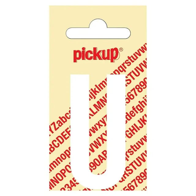 Pickup Aufkleber (Motiv: U, Weiß, Höhe: 60 mm)
