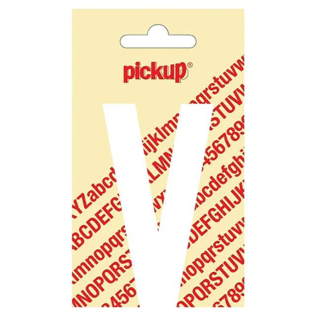 Pickup Aufkleber (Motiv: V, Weiß, Höhe: 90 mm)