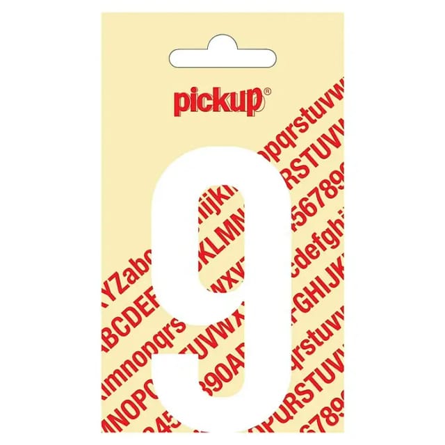 Pickup Aufkleber (Motiv: 9, Weiß, Höhe: 90 mm)