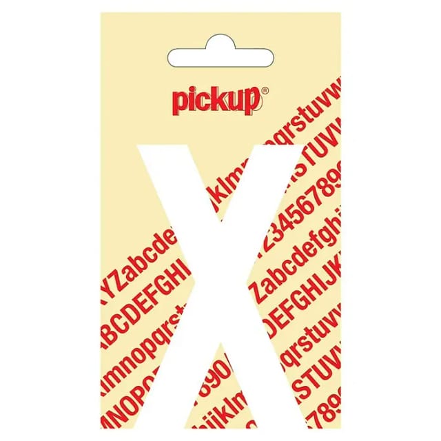 Pickup Aufkleber (Motiv: X, Weiß, Höhe: 90 mm)