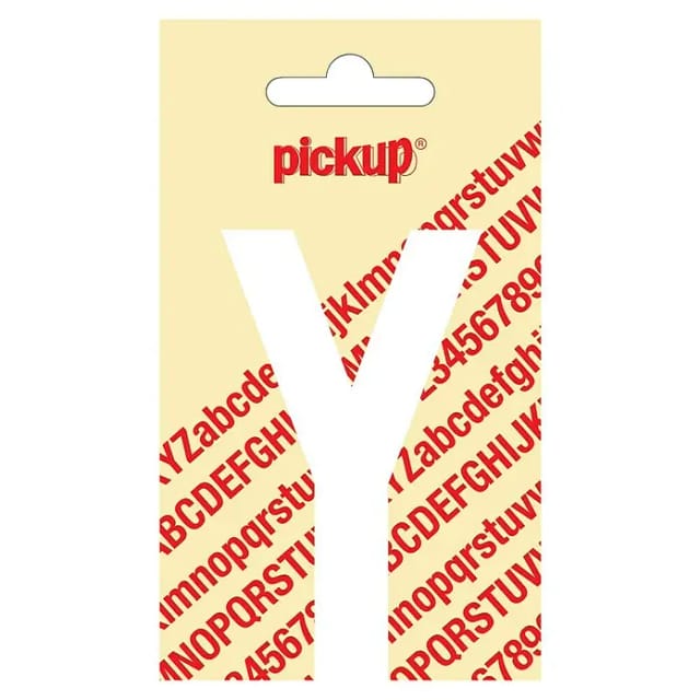 Pickup Aufkleber (Motiv: Y, Weiß, Höhe: 90 mm)