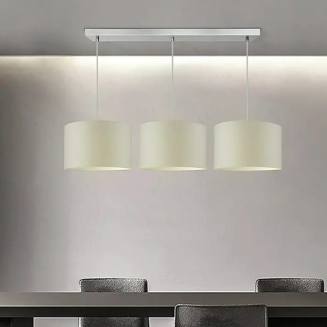 Home Sweet Home Pendelleuchte Beam 3s (L x H: 65 x 99 cm, Chrom matt, Anzahl Leuchtmittel: 3 Stk.)