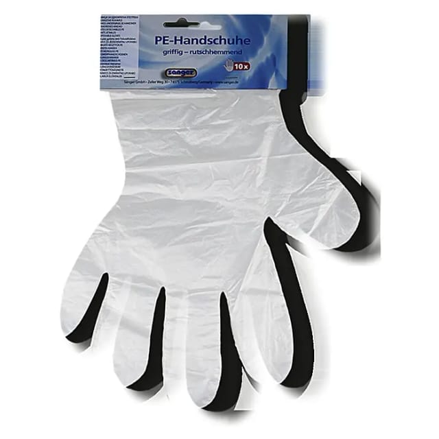 Arbeitshandschuhe (Universal, Transparent, 10 Stk., Polyethylen)