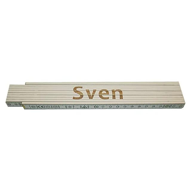 Zollstock (Aufdruck: Sven, 2 m)