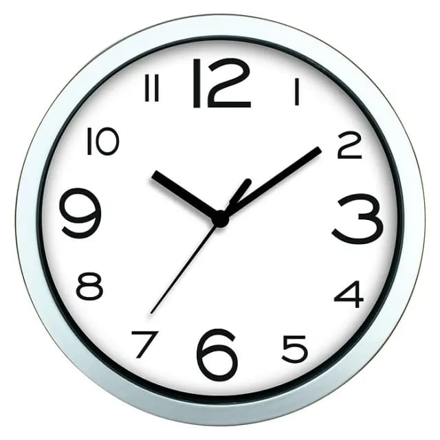 Wanduhr Basic (Durchmesser: 20 cm, Weiß)