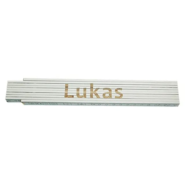 Zollstock (Aufdruck: Lukas, 2 m)
