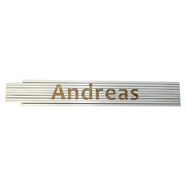 Zollstock (Aufdruck: Andreas, 2 m)