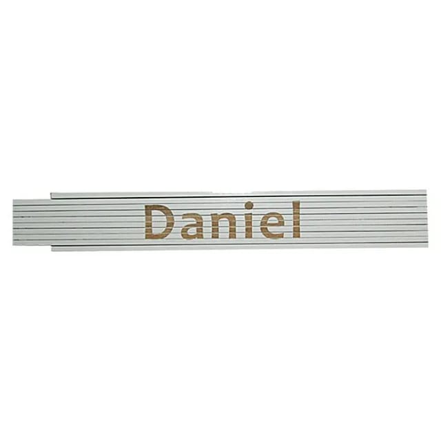 Zollstock (Aufdruck: Daniel, 2 m)