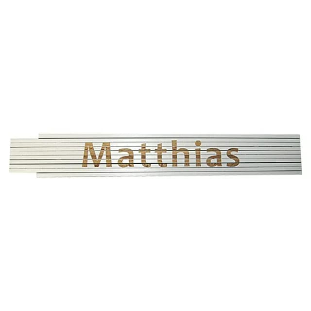 Zollstock (Aufdruck: Matthias, 2 m)