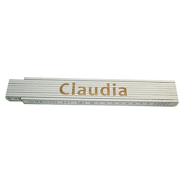 Zollstock (Aufdruck: Claudia, 2 m)