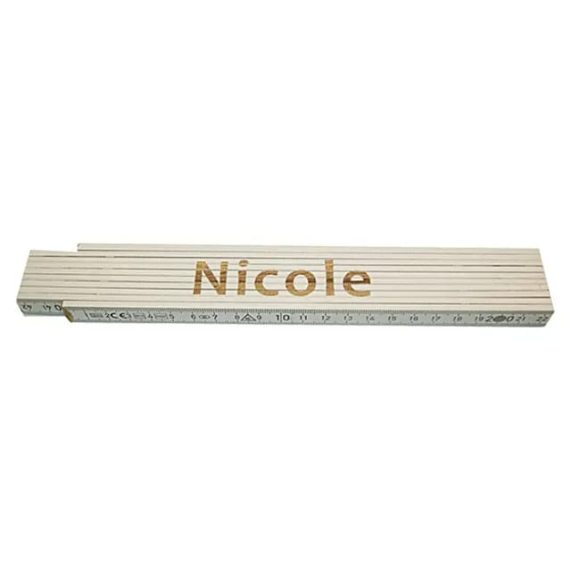 Zollstock (Aufdruck: Nicole, 2 m)