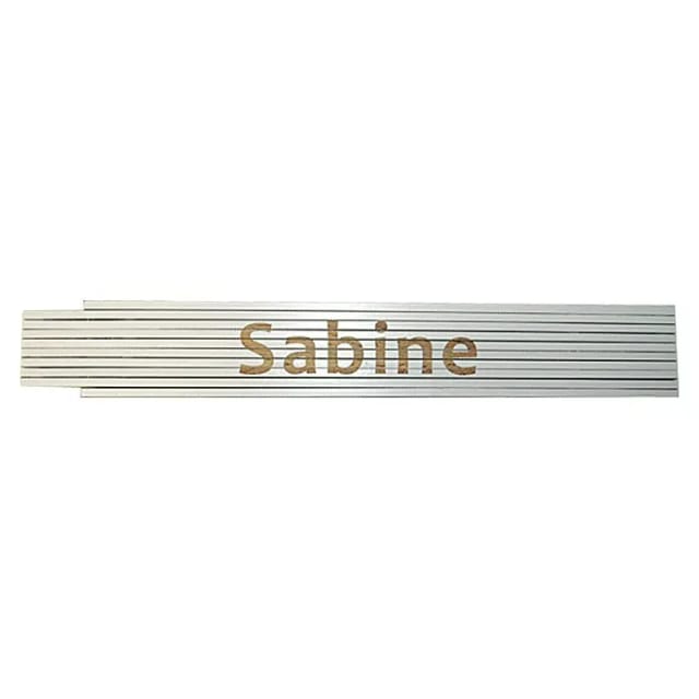 Zollstock (Aufdruck: Sabine, 2 m)