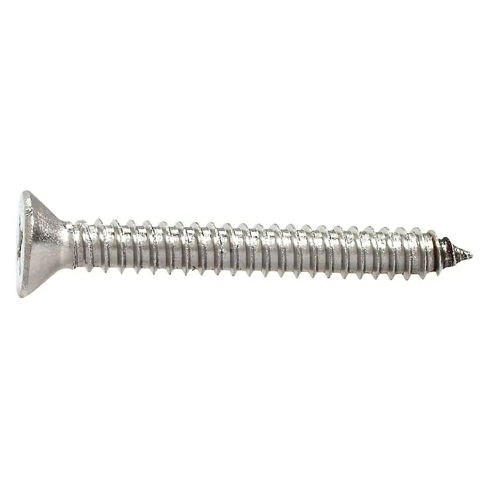 Marinetech Senkblechschraube (Ø x L: 3,5 x 25 mm, A4, Edelstahl, Kopf-Kreuzschlitz (Pozidriv), Senkkopf)