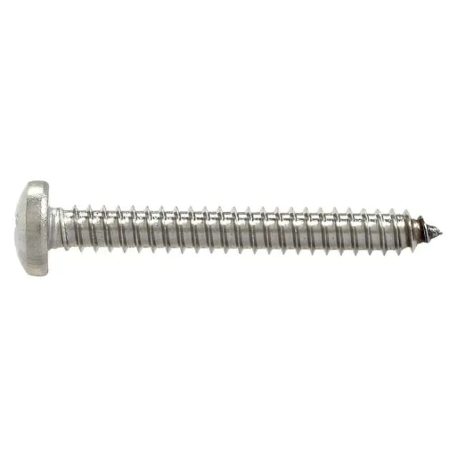 Marinetech Blechschraube (Ø x L: 3,9 x 13 mm, A4, Edelstahl, Kopf-Kreuzschlitz (Pozidriv), Linsenkopf)