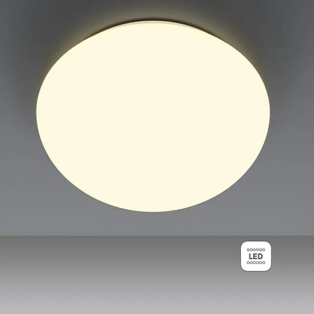 Tween Light LED-Deckenleuchte rund Eco (11,5 W, Ø x H: 26 x 8,5 cm, Opal/Weiß, Warmweiß)
