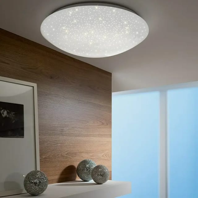 Just Light LED-Deckenleuchte Skyler (12 W, Weiß, Warmweiß, Durchmesser: 350 mm)