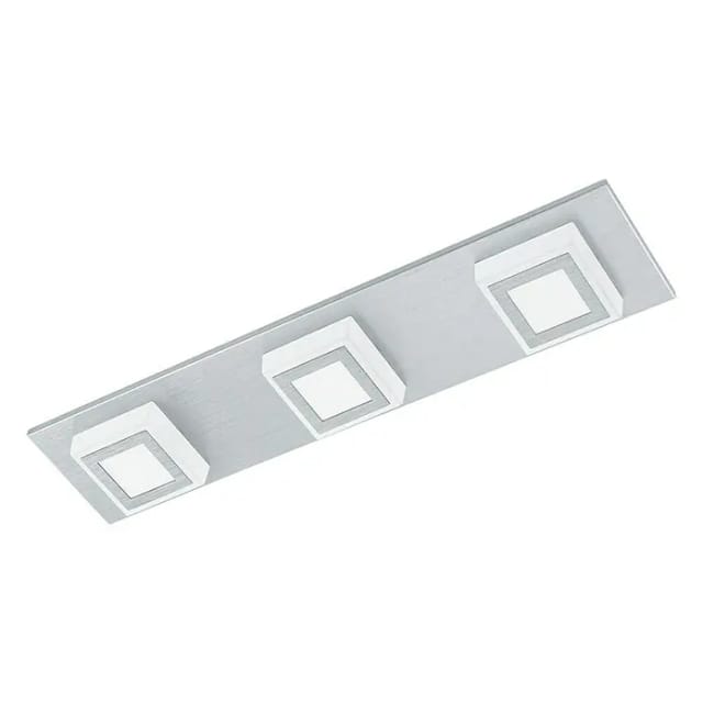 Eglo LED-Deckenleuchte MASIANO (9,9 W, L x B x H: 45 x 10 x 5 cm, Alu-gebürstet, Warmweiß)