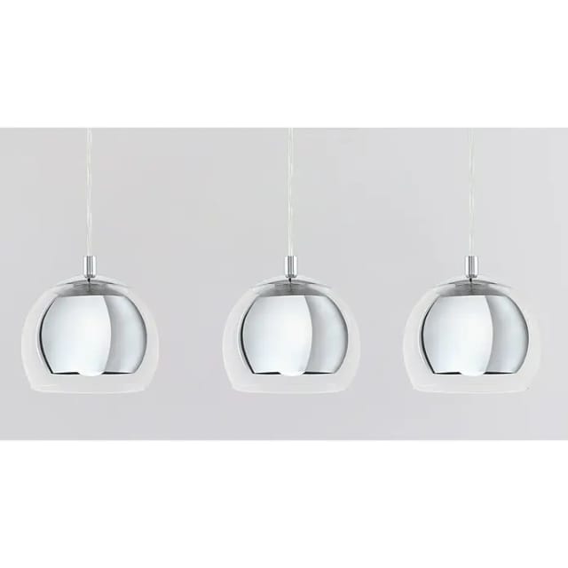 Eglo Pendelleuchte rund Rocamar (Höhe: 110 cm, Chrom, 120 W)