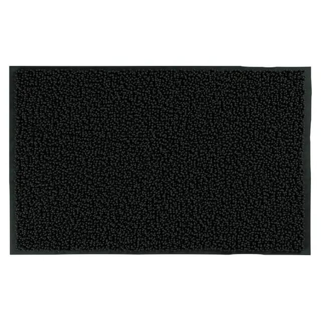 Camargue Badteppich Zottel (50 x 80 cm, Schwarz, 100% Polyester)