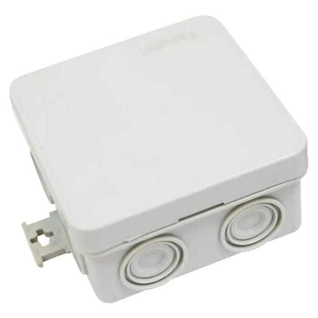 Famatel Feuchtraum-Abzweigdose (Grau, L x B x H: 75 x 75 x 39 mm, Aufputz)