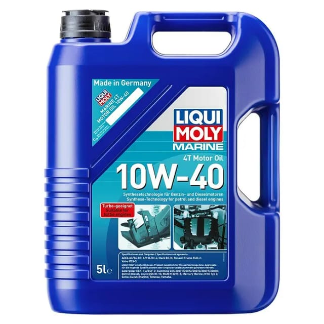 Liqui Moly Marine Motoröl 4T 10W-40 (Synthesetechnologie, 5 l)
