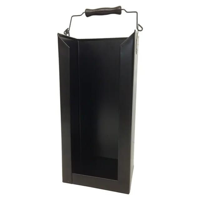 Brikett-Träger (19 x 14,5 x 42 cm, Schwarz)