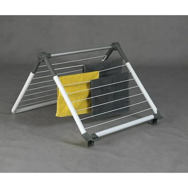 Juwel Stand-Wäscheständer SuperDry Wing (Länge Wäscheleine: 8,8 m, L x B x H: 103,1 x 60,1 x 7,1 cm, Weiß/Obsidian Grey)
