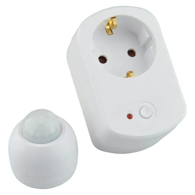 Voltomat Zwischenstecker mit Funk-Bewegungsmelder (230 V, Max. Leistung: 2.500 W)