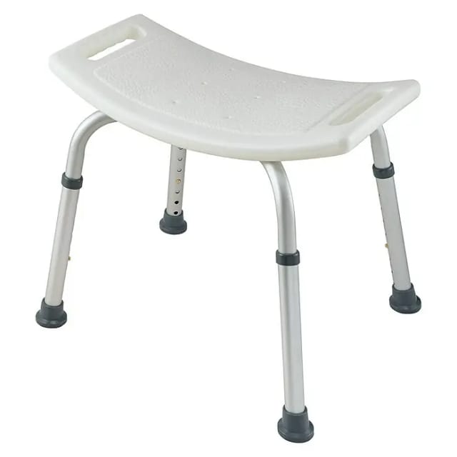 careosan Badhocker (Höhenverstellung: 37,5 cm - 55 cm, Belastbarkeit: 110 kg, Weiß)