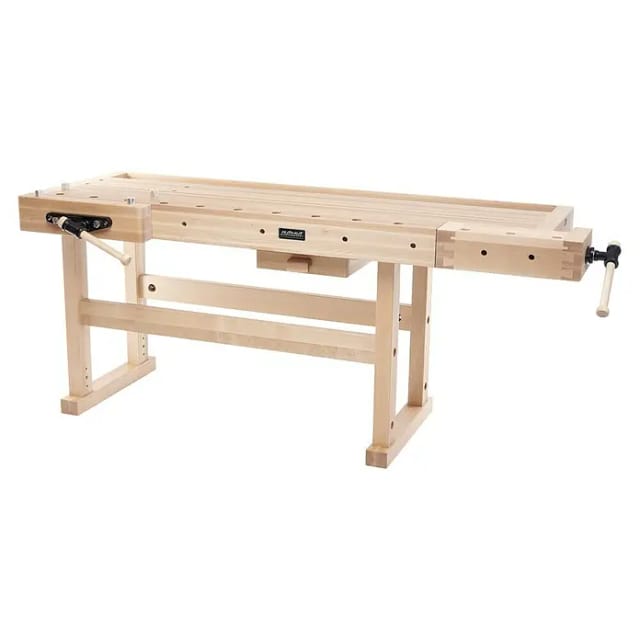 Ramia Hobelbank Premium Monster (2.120 x 790 x 870 mm, Schwalbenschwanzgezinktes Buchenholz)