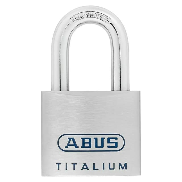 Abus Titalium Vorhängeschloss 96TI (B x H: 50 x 92 mm, Bügelstärke: 9,5 mm, Material Bügel: Spezialstahl)
