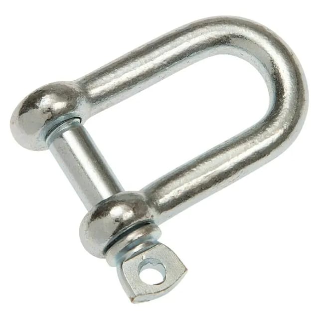 Schäkel (Ø x L: 5 x 30 mm, Stahl, Belastbarkeit: 80 kg)