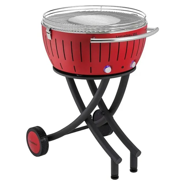 LotusGrill Holzkohlegrill XXL (Durchmesser Grillfläche: 57,6 cm, Feuerrot)