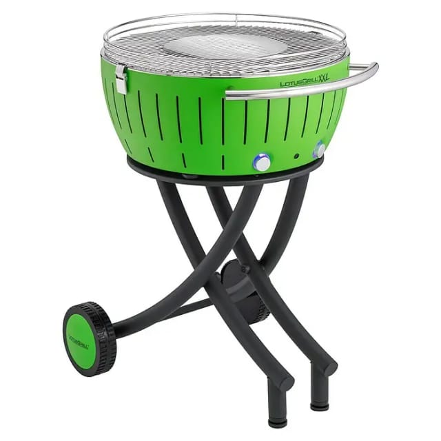 LotusGrill Holzkohlegrill XXL (Durchmesser Grillfläche: 57,6 cm, Limettengrün)