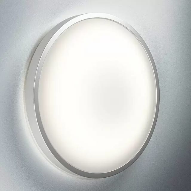 Ledvance LED-Deckenleuchte rund Silara (21 W, Ø x H: 400 x 88 mm, Silber, Weiß, Neutralweiß)